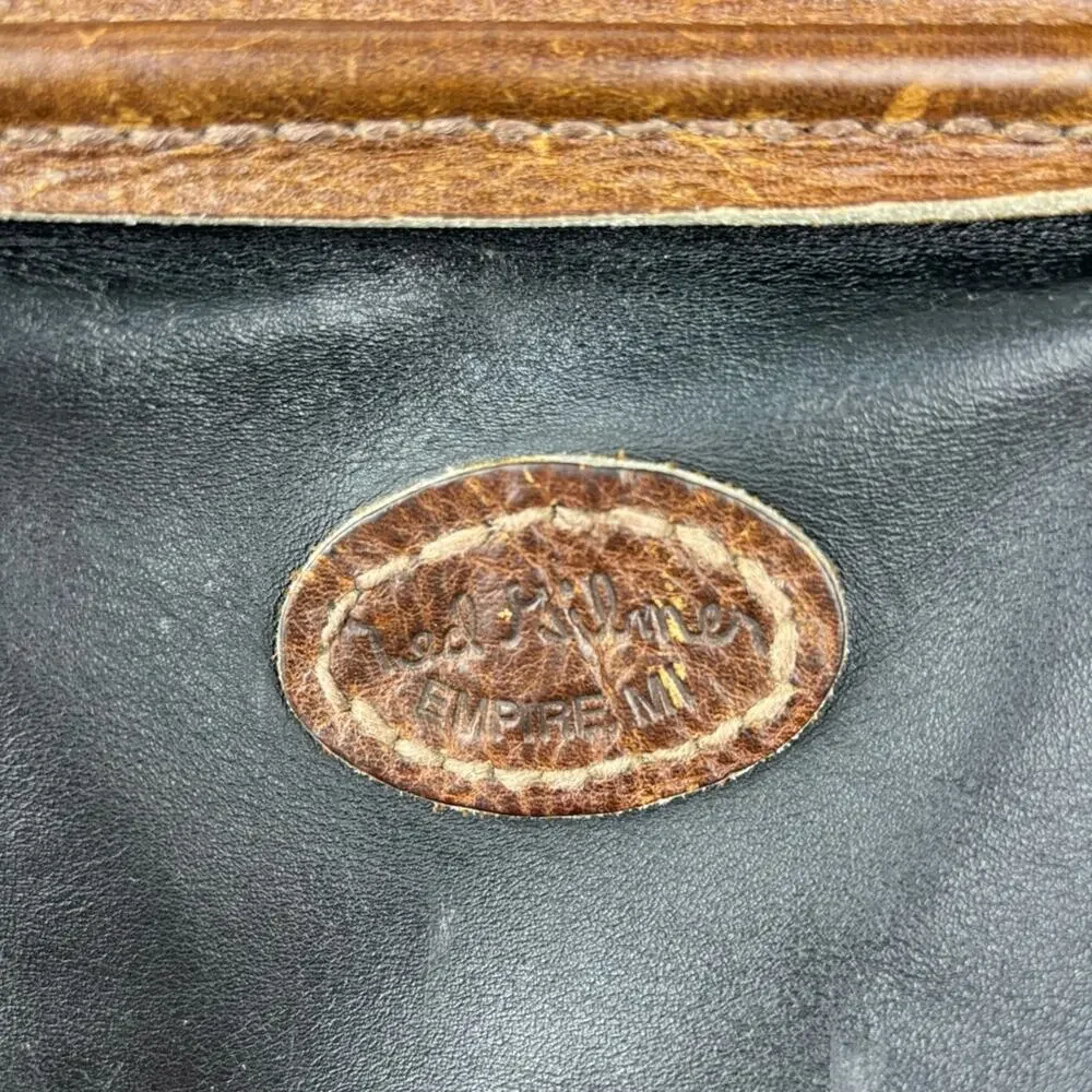 Vintage Ted Glimer Handmade Leather Medical Bag